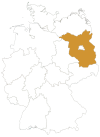 Brandenburg in Deutschlandkarte