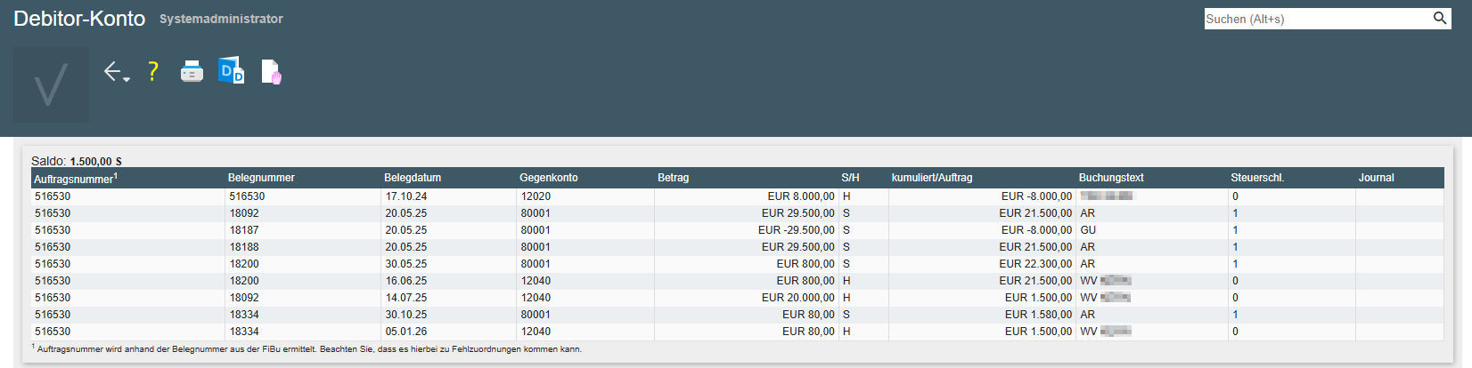 Screenshot aus ABACUS