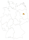 Berlin in Deutschlandkarte