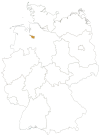 Bremen in Deutschlandkarte